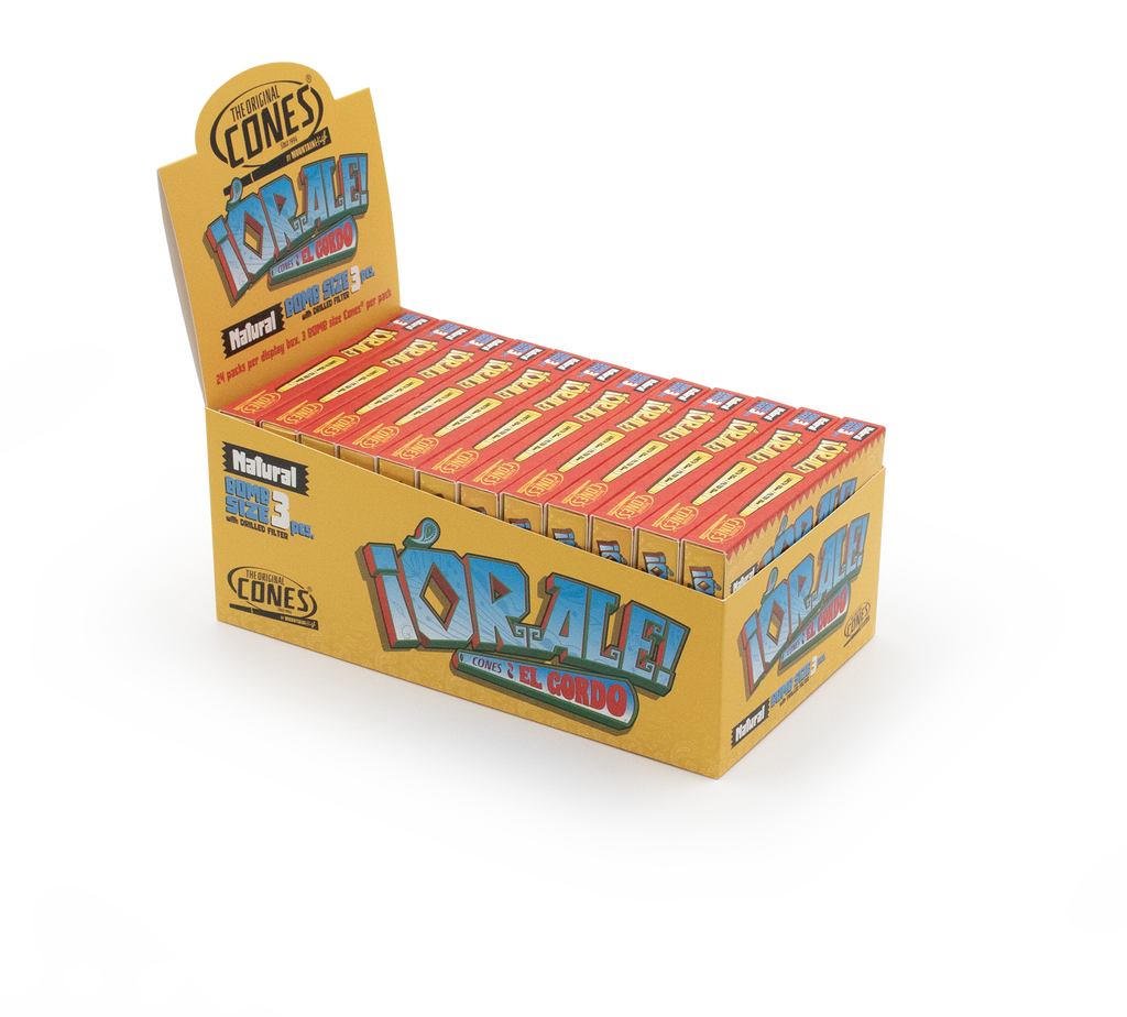 CONES IORALE NATURAL BOMB SIZE 3/PK 24PK/BOX