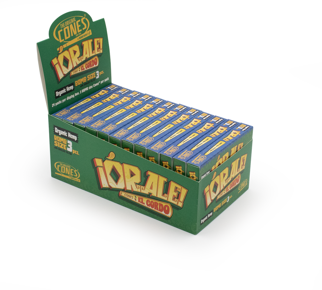 CONES IORALE ORGANIC HEMP BOMB SIZE 3/PK 24PK/BOX