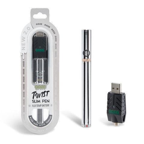 OOZE TWIST SLIM PEN 2.0 320mah Per Pc COSMIC CHROME