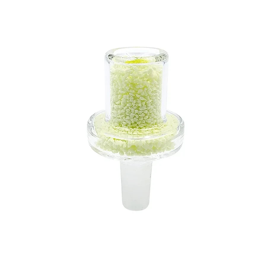 WCBL1 BOWL 14mm male SAND-FILLED 3/pk GLOW IN THE DARK