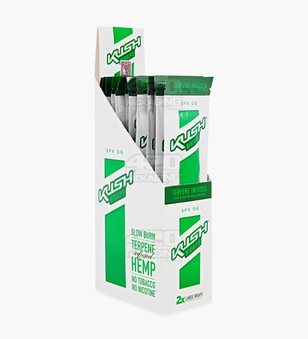 KUSH HERBAL WRAPS 25PK TERPENE INFUSED SFV OG