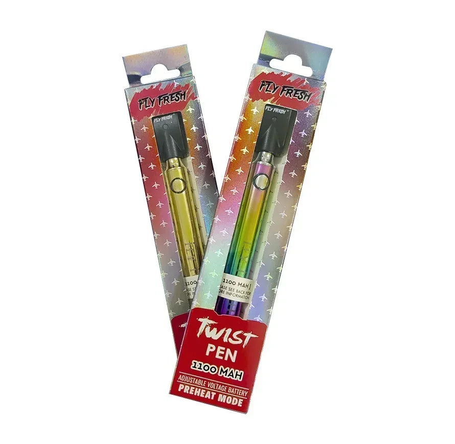 FLY FRESH RETRO TWIST PEN 1100MAH PER/PC ASST COLOR
