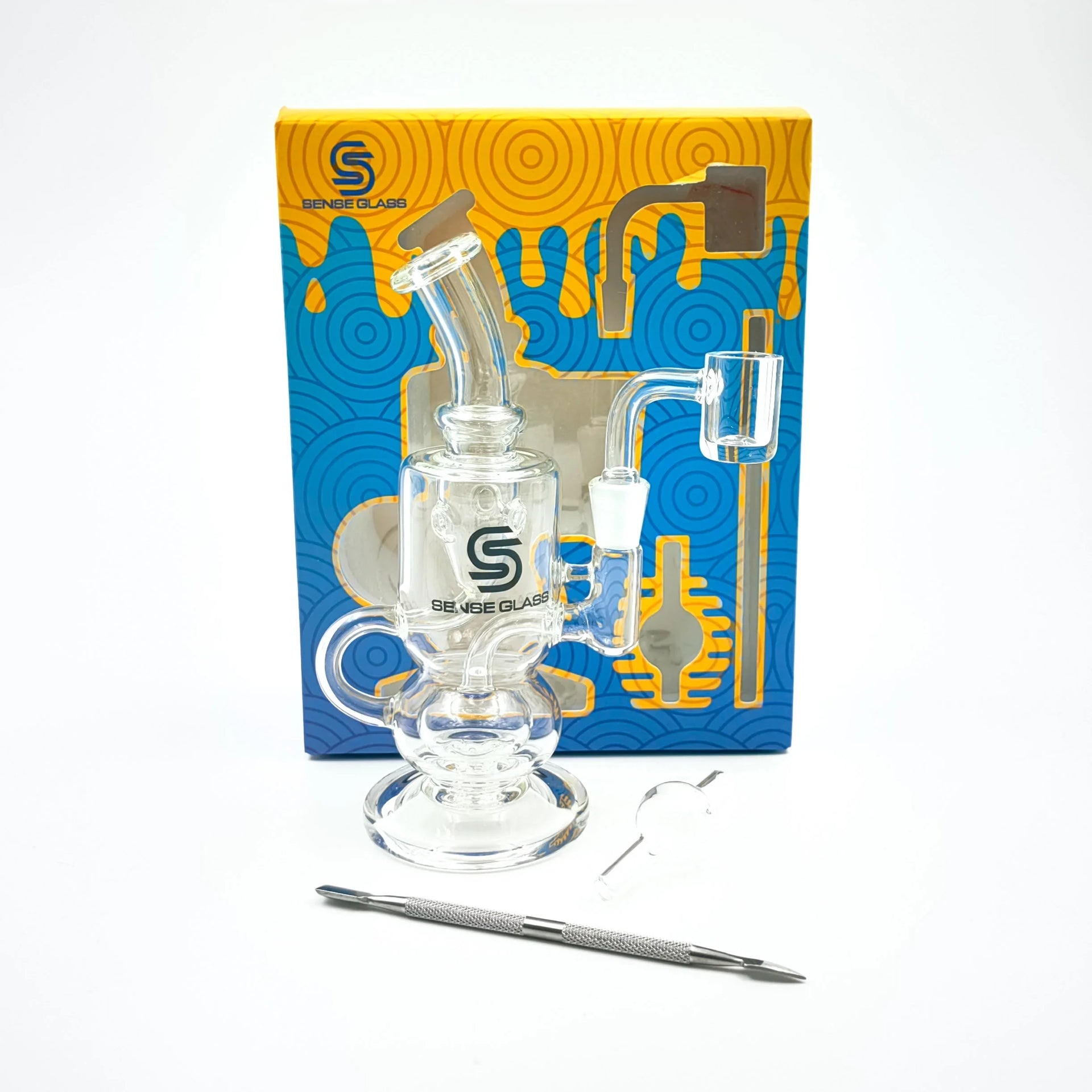 SENSE GLASS MINI DAB RIG KIT 6.3