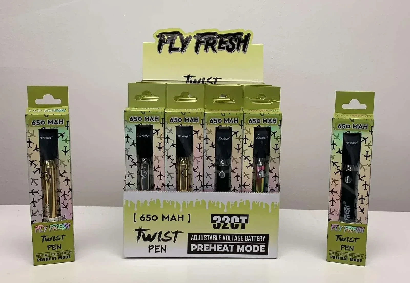 FLY FRESH TWIST PEN 650MAH ASST COLOR