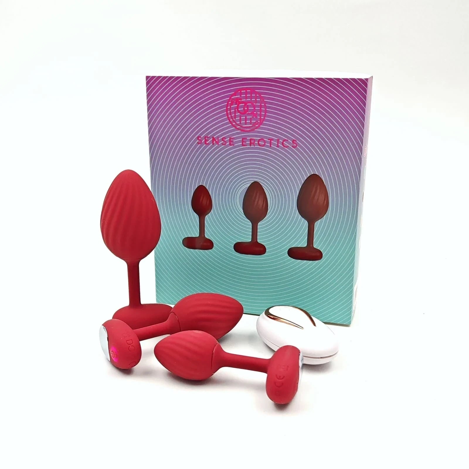 SENSE EROTICS ANAL PLUG 3/Pk DF957 RED