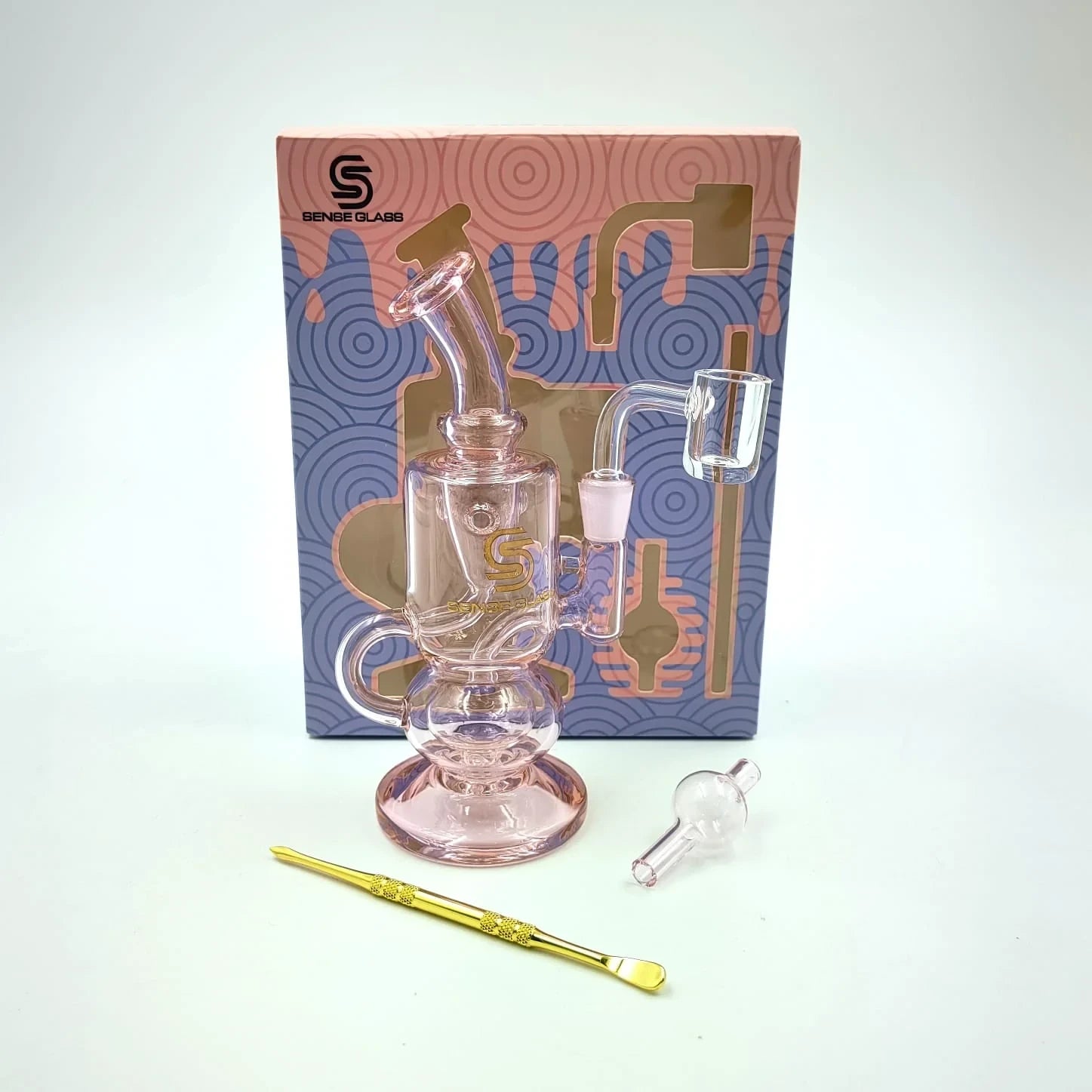 SENSE GLASS MINI DAB RIG KIT 6.3