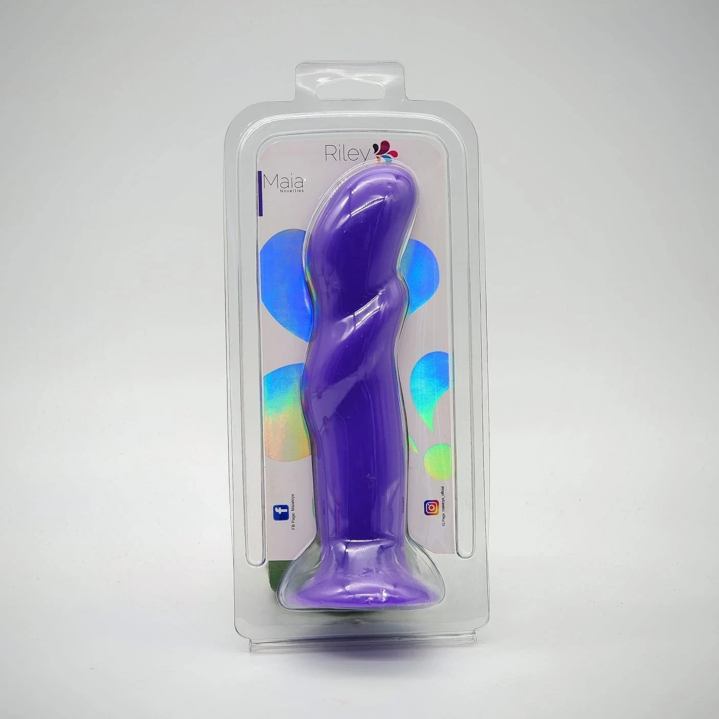 MAIA ADULT TOY DILDO RILEY PURPLE