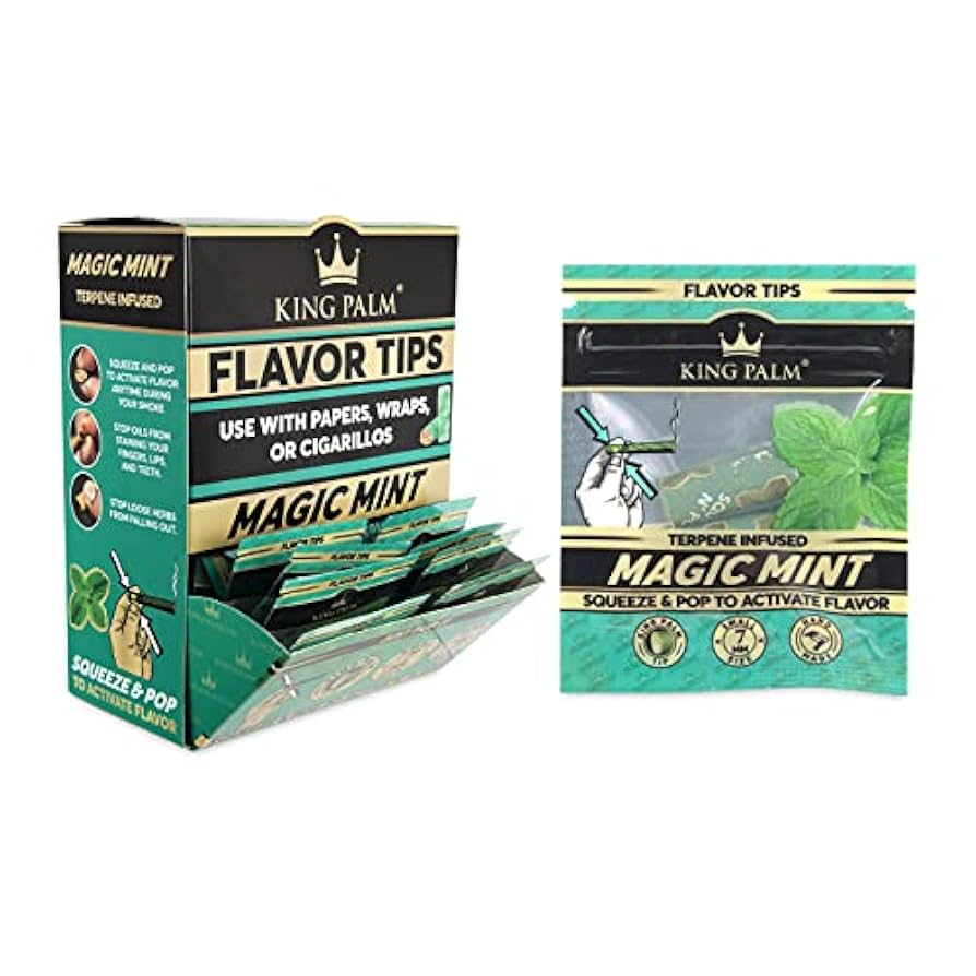 KING PALM FLAVOR TIPS 2PK 50CT/BOX MAGIC MINT