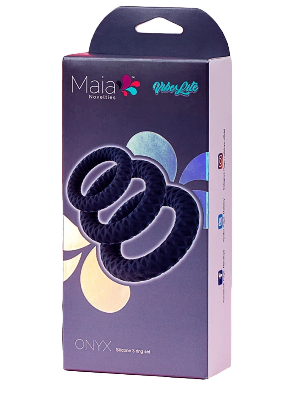 MAIA ONIX ADULT TOY SILICONE RING SET