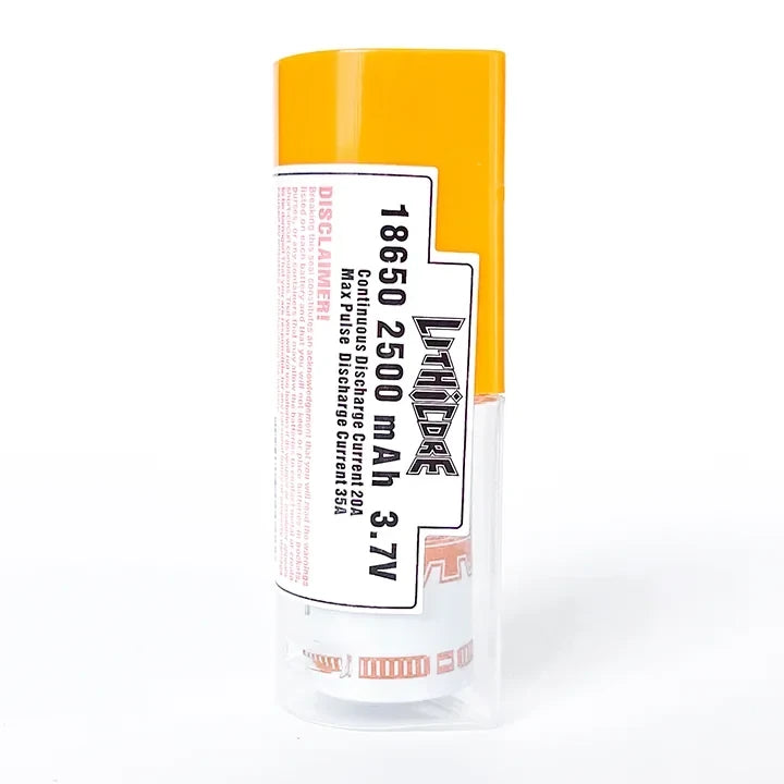 LITHICORE 18650 2500 mAH 3.7V PER/PC