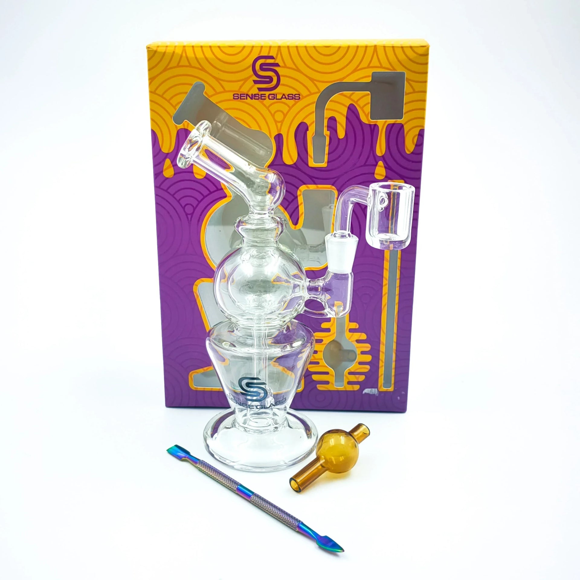 SENSE GLASS MINI DAB RIG KIT 6.3