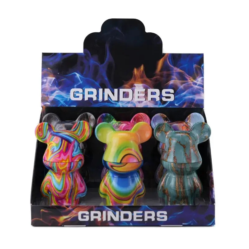 TVG16 GRINDER BEAR 52mm 4pt ASSORTED DESIGNS