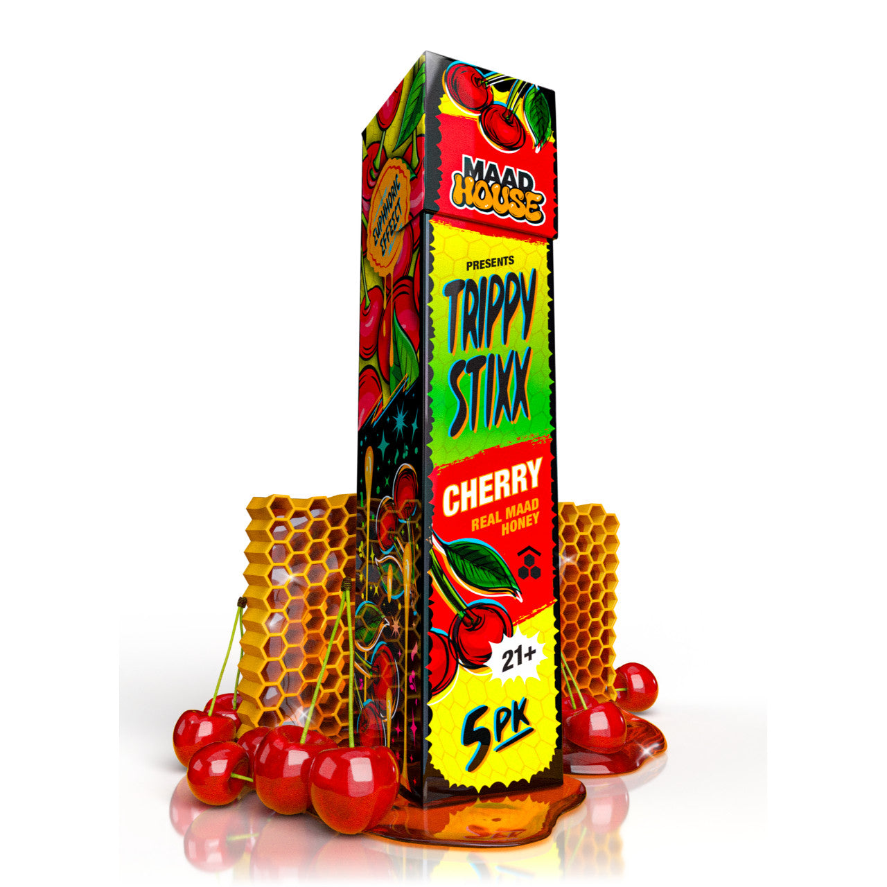 MAAD HOUSE TRIPPY STIXX REAL MAAD HONEY 1.5g 5/Pk CHERRY