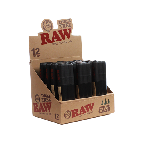 RAW THREE TREE PRE-ROLL CASE 12CT/DISPLAY