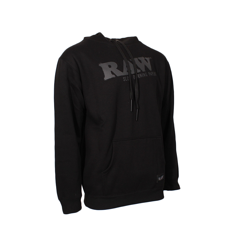 RAW HOODIE BLACK ON BLACK SMALL 99363