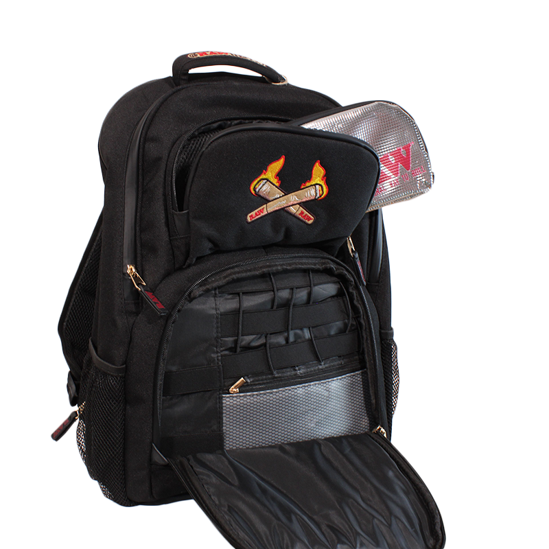 RAW SMELL PROOF BACKPACK BLACK