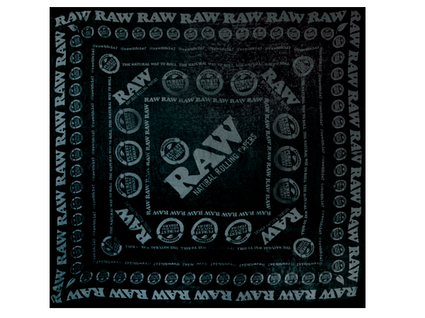 RAW FASHION SCARF BLACK ON BLACK