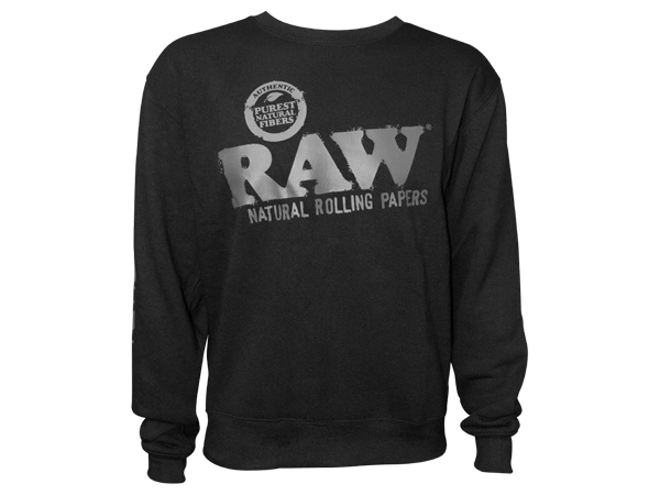 RAW CREWNECK SWEATSHIRT BLACK RPRAWR22058-S