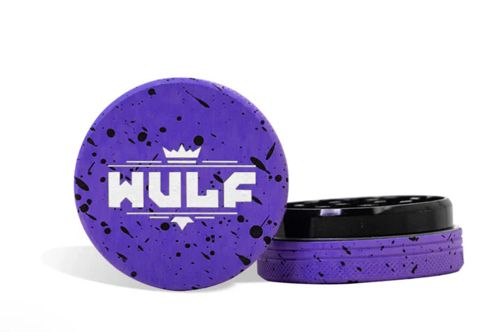 WULF GRINDER 2PT 65MM PURPLE BLACK SPLATTER