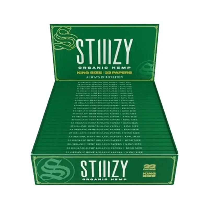STIIIZY KING SIZE PREMIUM ROLLING PAPERS 33 PK/24 PK ORGANIC HEMP