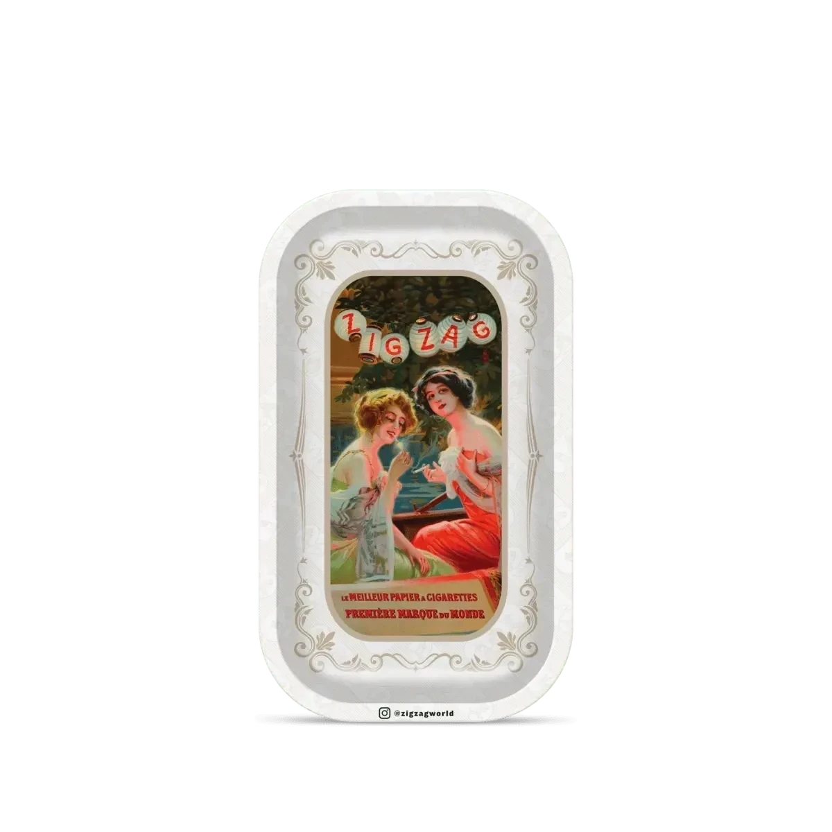 ZIG ZAG ROLLING TRAY SMALL VINTAGE LANTERNS