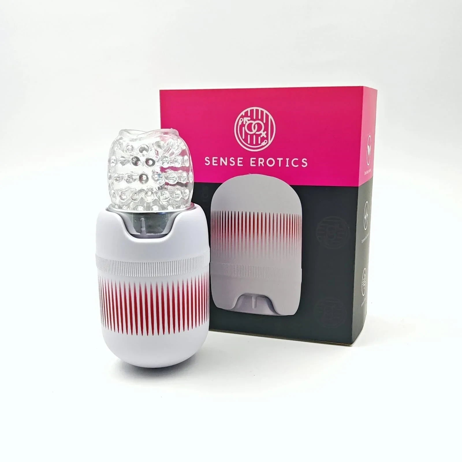 SENSE EROTICS AIRPLANE CUP ROTATING TOY FOR MEN CM802 WHITE