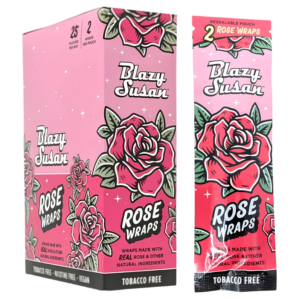 BLAZY SUSAN ROSE WRAPS 2/PK 25/PK/BOX