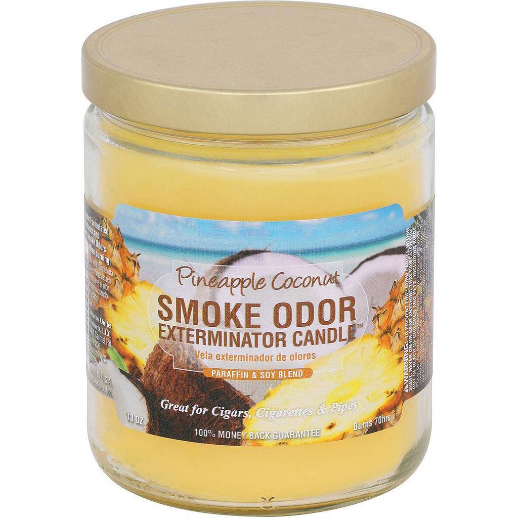 SMOKE ODOR CANDLE 13oz PINEAPPLE COCONUT