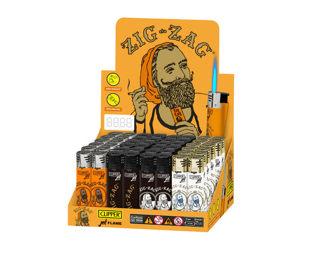 CLIPPER JET FLAME ZIG ZAG 48/BOX CKJ11