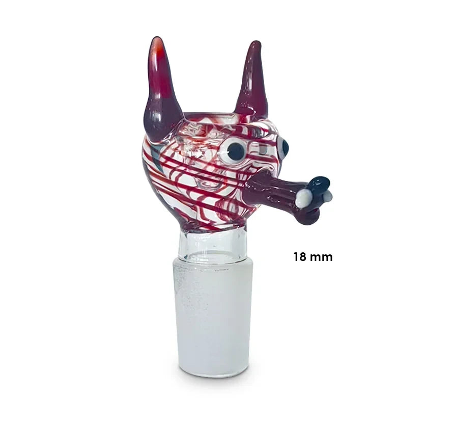 SENSE GLASS BOWL 18mm MALE COYOTE SHAPE