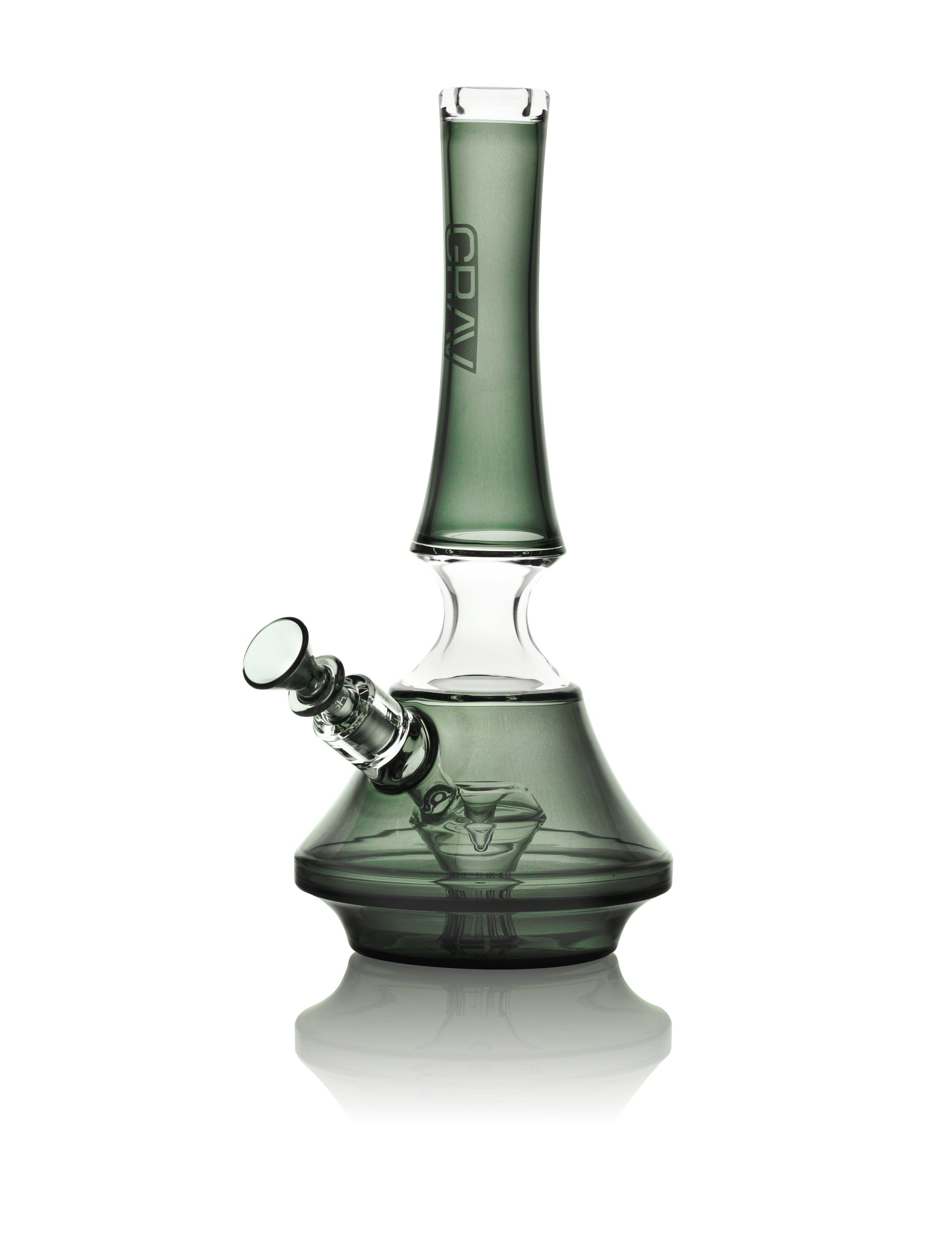 GRAV EMPRESS WATERPIPE SMOKE W CLEAR ACCENTS 38E.11.0
