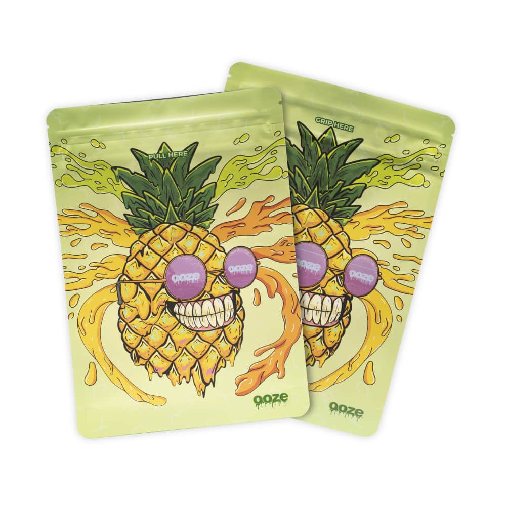 OOZE MYLAR BAGS 10 PACK 1/8oz MR.PINEAPPLE