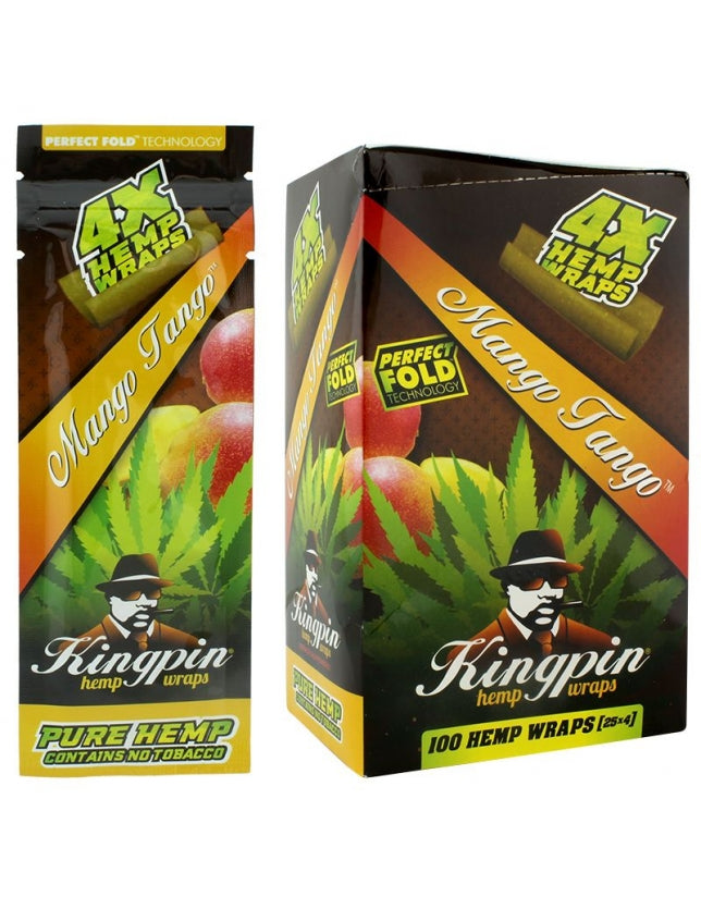 KING PIN HEMP WRAP MANGO TANGO 4X25/BX