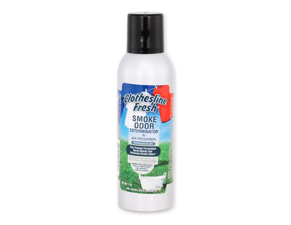SMOKE ODOR AIR FRESHENER 7oz CLOTHESLINE FRESH