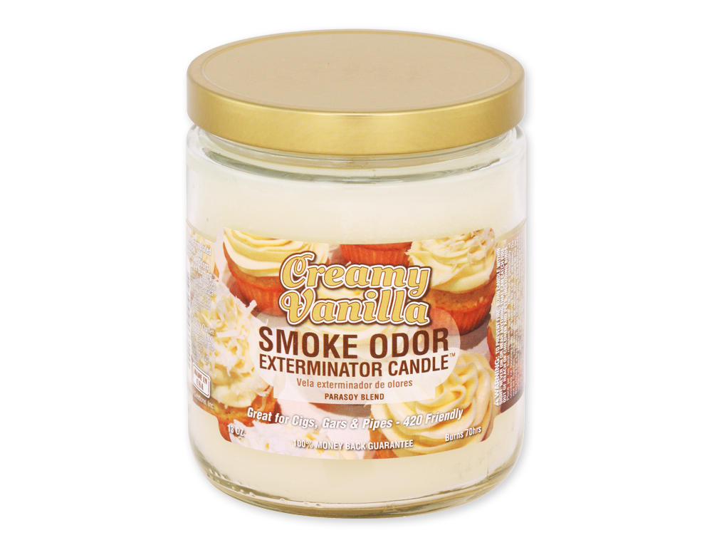 SMOKE ODOR CANDLE 13oz CREAMY VANILLA
