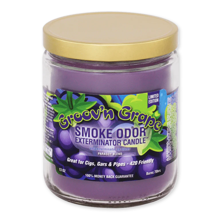 SMOKE ODOR CANDLE 13oz GROOV'N GRAPE
