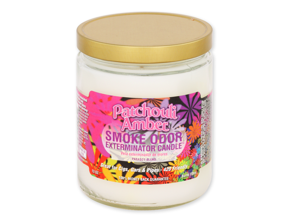 SMOKE ODOR CANDLE 13oz PATCHOULI AMBER
