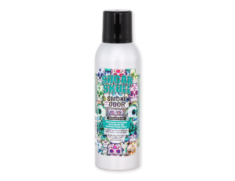 SMOKE ODOR AIR FRESHENER 7oz SUGAR SKULL