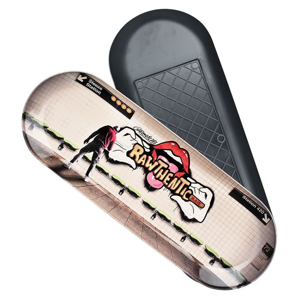 RAW ROLLING TRAY METAL 17