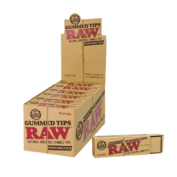 RAW GUMMED TIPS 33CT 24/BOX 00253