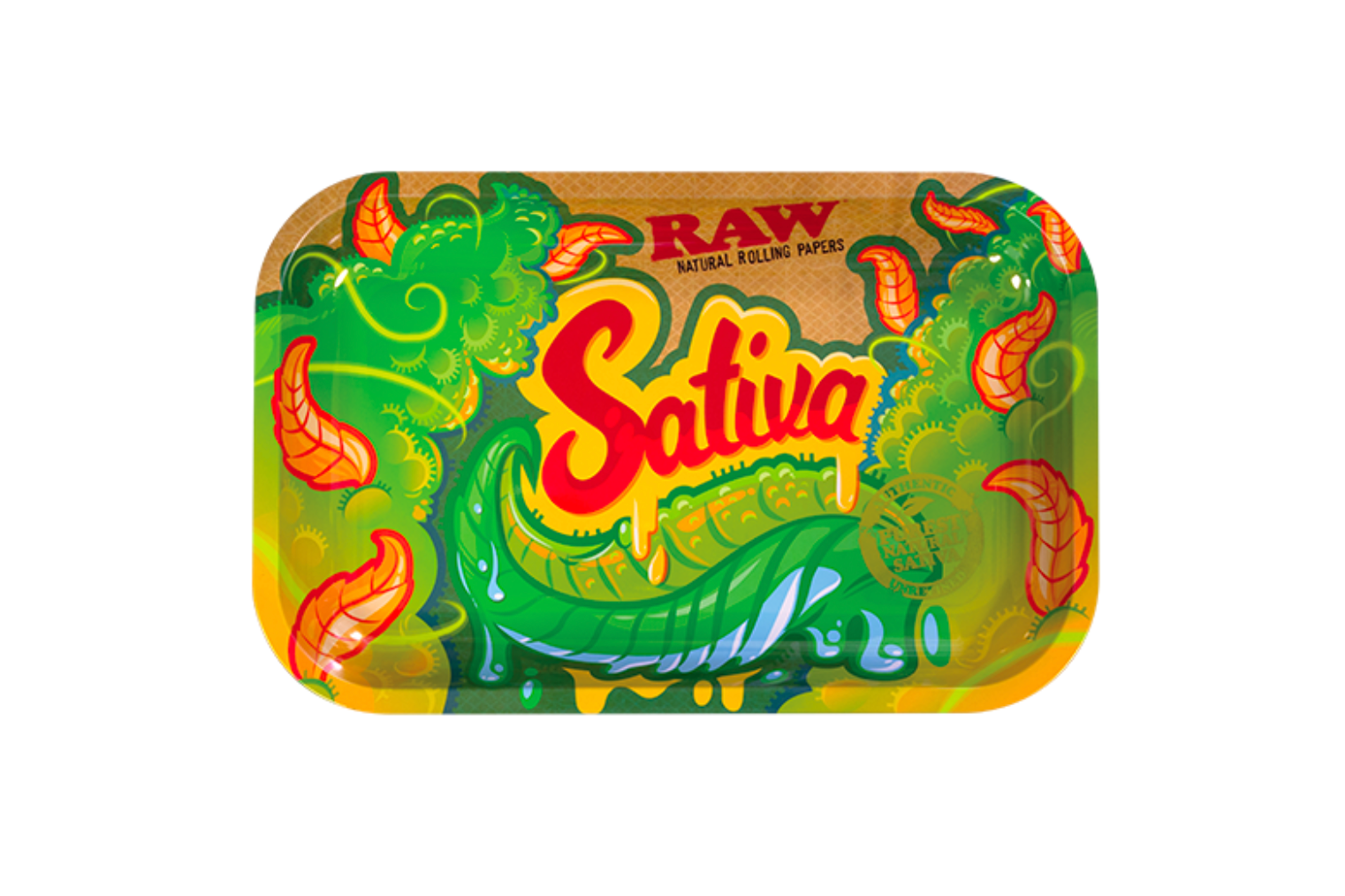 RAW SATIVA ROLLING TRAY SMALL SATIVA 92142