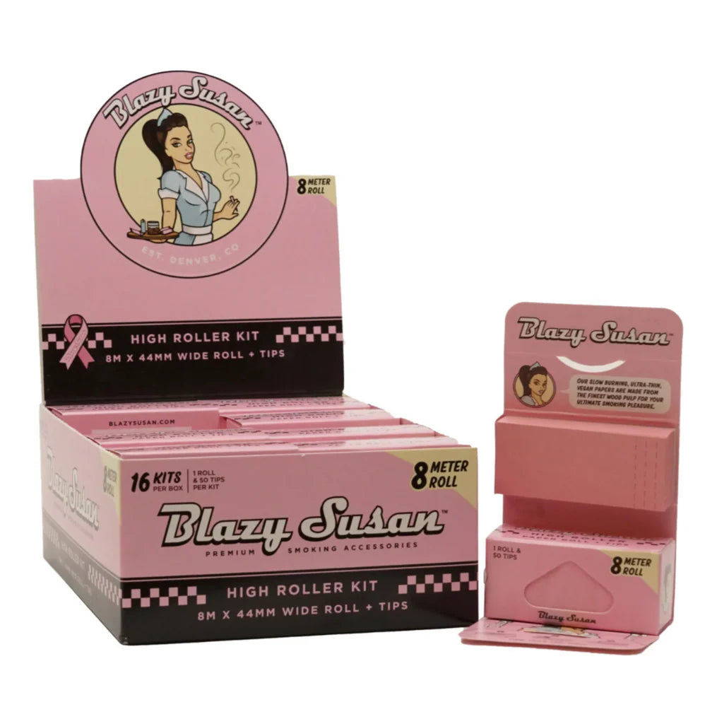 BLAZY SUSAN HIGH ROLLER KIT 8M ROLL 16CT PINK