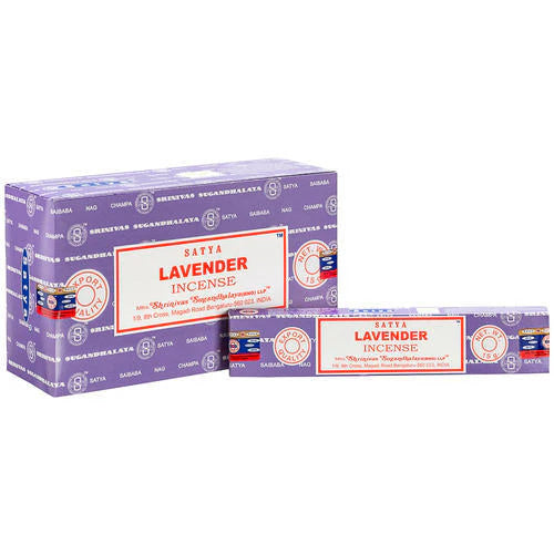 SATYA INCENSE 15g X 12box LAVENDER