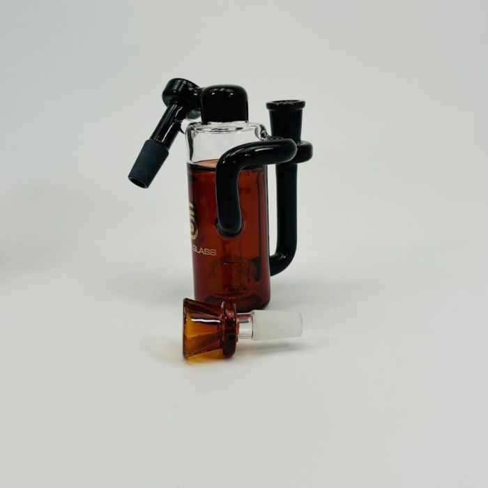 SENSE GLASS ASH CATCHER 14mmMALE 45ø BLACK