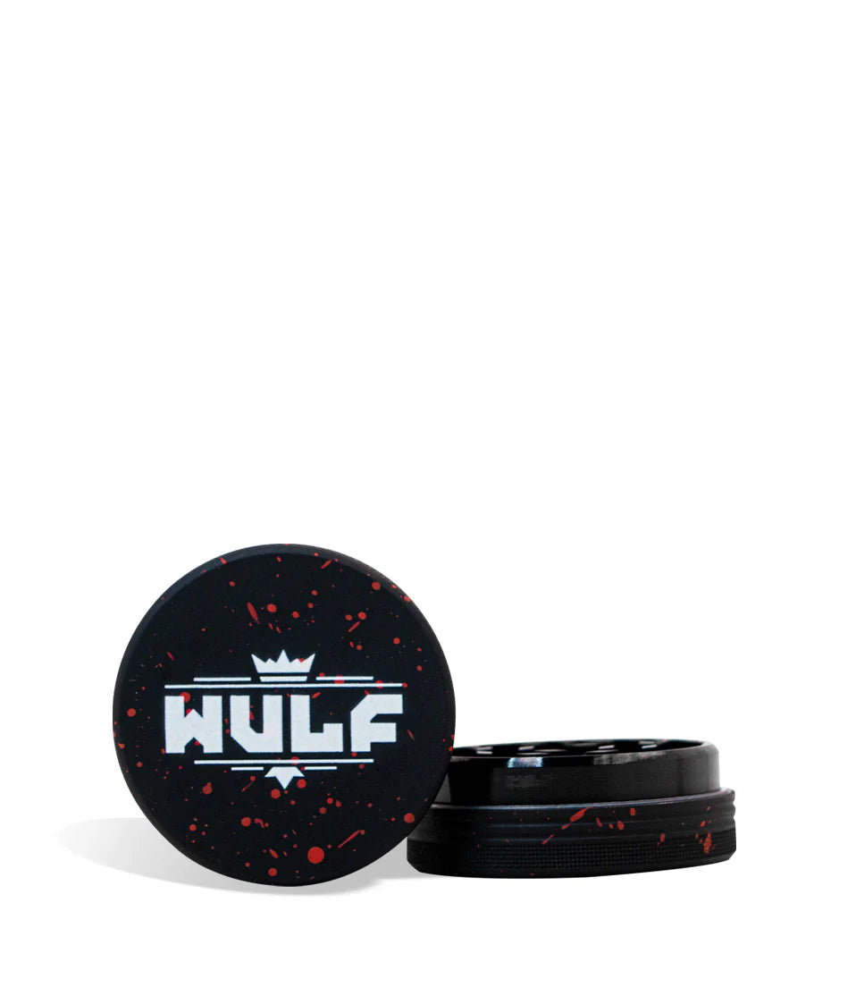 WULF GRINDER 2pt 50mm BLACK RED SPLATTER