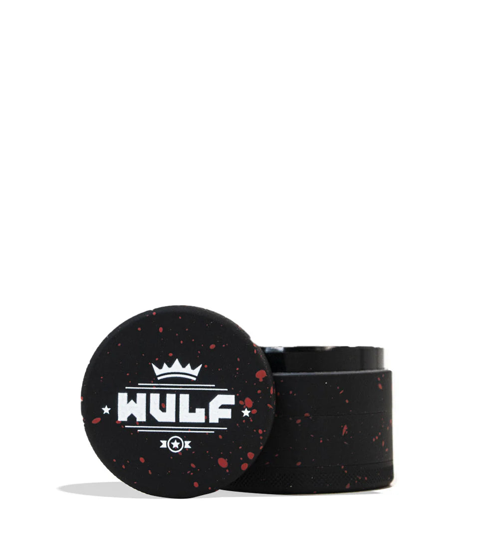 WULF GRINDER 4pt 50mm BLACK RED SPLATTER