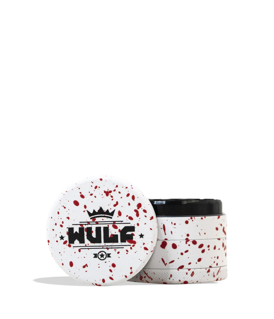 WULF GRINDER 4pt 50mm WHITE RED SPLATTER