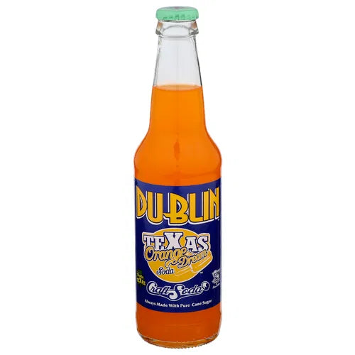 EXOTIC SODA DUBLIN 12oz. CRAFT SODA ORANGE DREAM