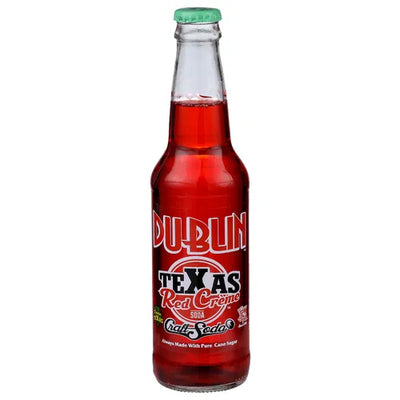 EXOTIC SODA DUBLIN 12oz. CRAFT SODA TEXAS RED CREAM