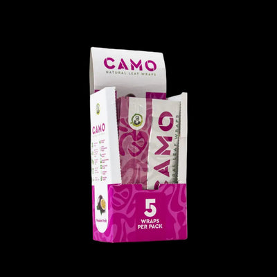 CAMO NATURAL LEAF WRAP 5CT/PK 25PK/BOX PASSION FRUIT